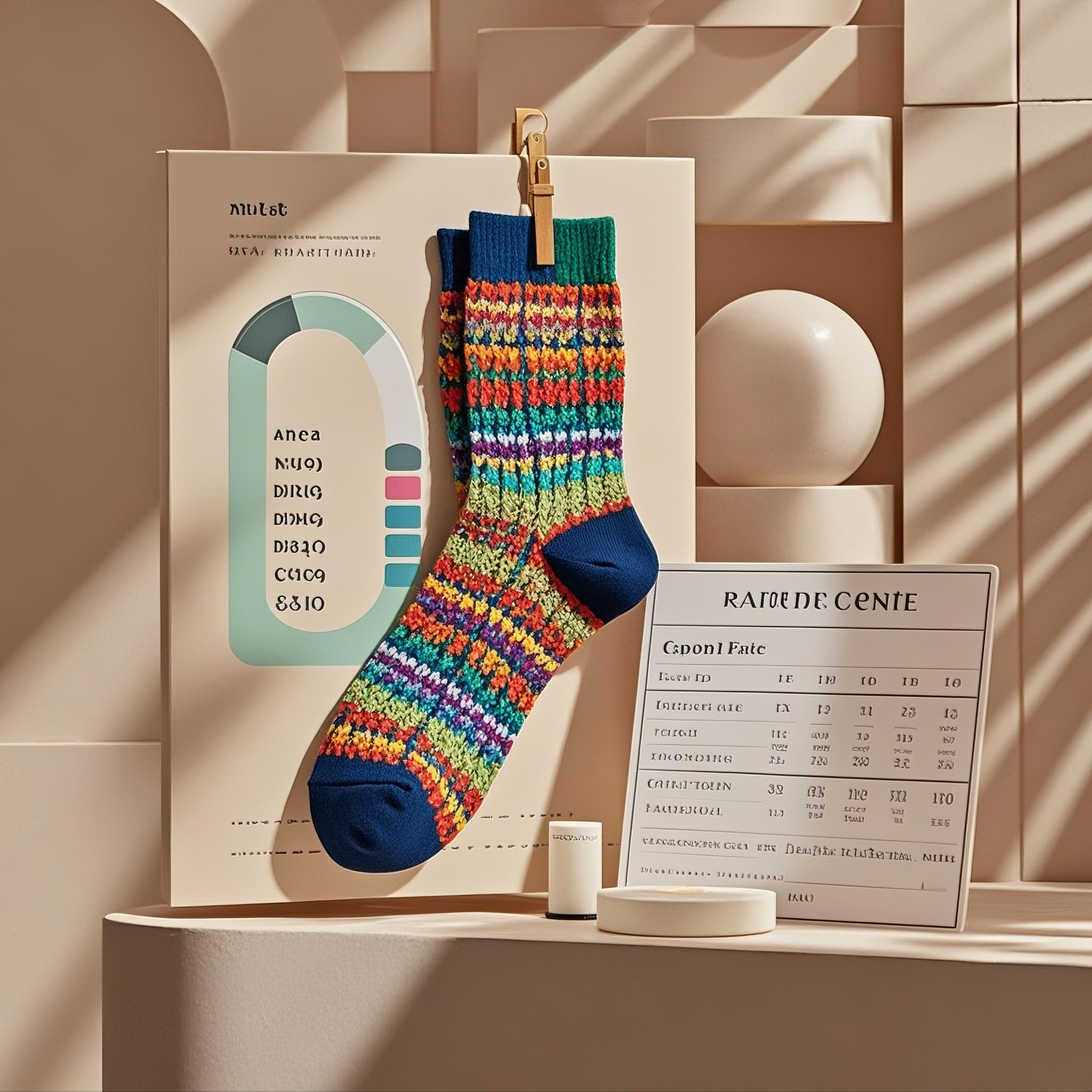 Socks price tag display board
